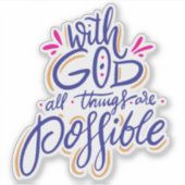 Alles is mogelijk Sticker (Voorkant)