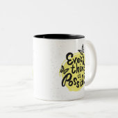 Alles is mogelijk tweekleurige koffiemok (Voorkant rechts)