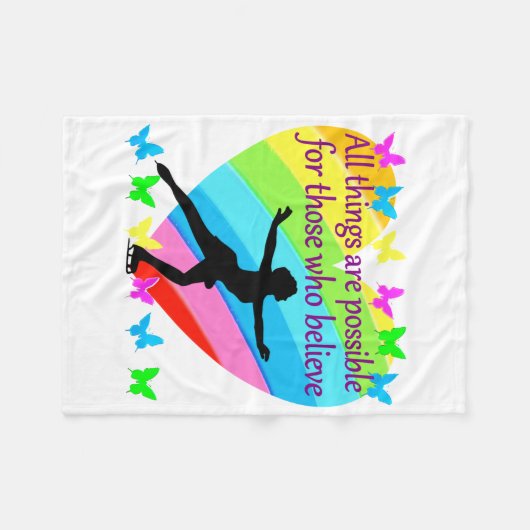 ALLES IS MOGELIJK VOOR DEZE SKATER FLEECE DEKEN (Voorkant (Horizontaal))