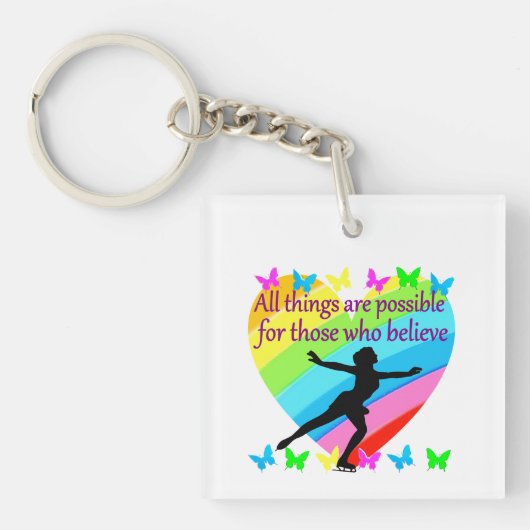 ALLES IS MOGELIJK VOOR DEZE SKATER SLEUTELHANGER (Voorkant)