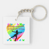 ALLES IS MOGELIJK VOOR DEZE SKATER SLEUTELHANGER (Achterkant)