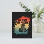 ALLES IS MOGELIJK VOOR HEM DIE GELOOFT BRIEFKAART (Staand voorkant)