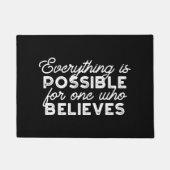 Alles is mogelijk voor iemand die gelooft dat II Deurmat (Voorkant)