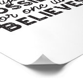 Alles is mogelijk voor iemand die gelooft poster (Hoek)