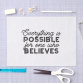 Alles is mogelijk voor iemand die gelooft tissuepapier (Craft)