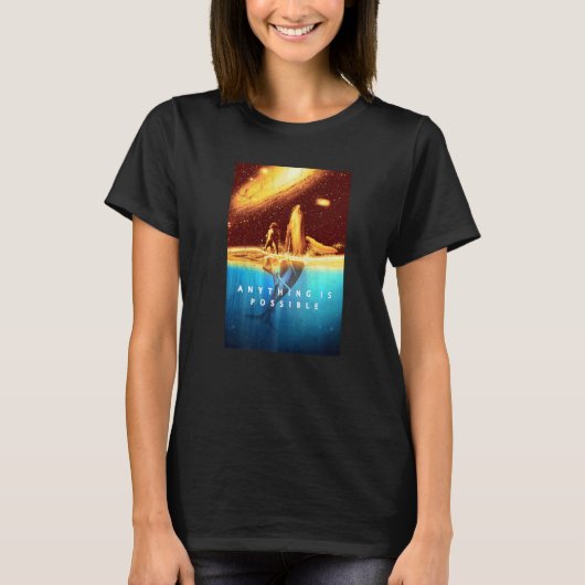 Alles is mogelijk Zee en melkweg T-shirt (Voorkant)