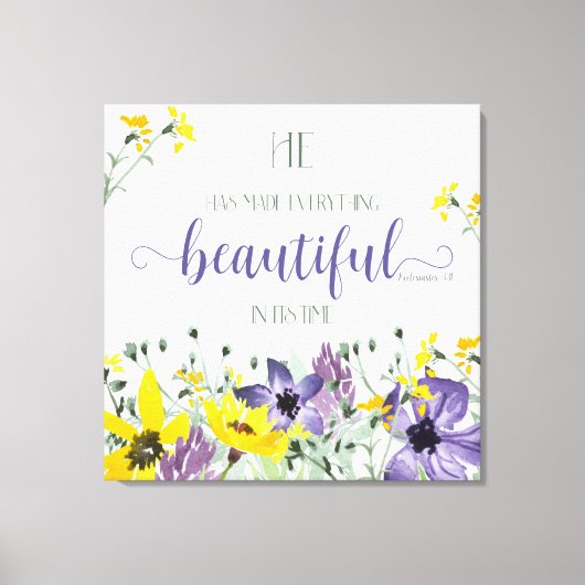 Alles is mooi - Pred 3:11 Canvas Afdruk (Voorkant)