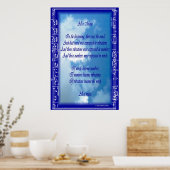 Alles is muziek (gedicht) poster (Keuken)