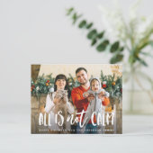 Alles is niet kalm | Foto van Funny Feestdagenkaart (Staand voorkant)