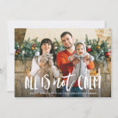 Alles is niet kalm | Funny Holiday-fotokaart Feestdagenkaart (Voorkant)