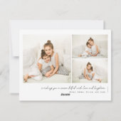 Alles is niet rustig grappig Kinder peuter foto ke Feestdagenkaart (Achterkant)