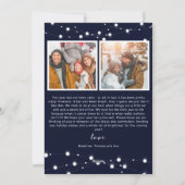 Alles is NIET rustig Grappige Familie Foto's Feestdagenkaart (Achterkant)