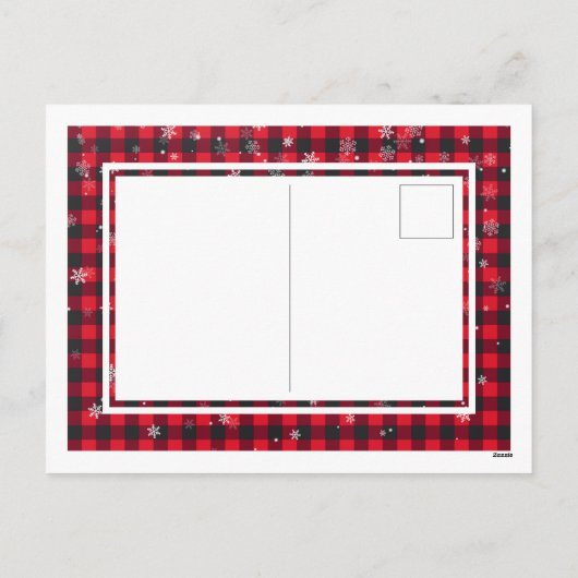 Alles is niet rustig! Kerstcollage 2 familiefoto's Feestdagenkaart (Achterkant)