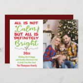 Alles is niet rustig maar alles is helder 2025 Fot Feestdagenkaart (Voorkant / Achterkant)