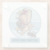 Alles is onder controle Bandicoot One Man Band Glazen Onderzetter (Achterkant)