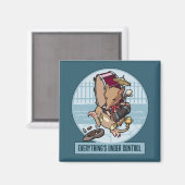 Alles is onder controle Bandicoot One Man Band Magneet (Voorkant / Achterkant)