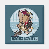 Alles is onder controle Bandicoot One Man Band Magneet (Voorkant)