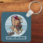 Alles is onder controle Bandicoot One Man Band Sleutelhanger (Achterkant)