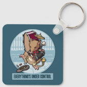 Alles is onder controle Bandicoot One Man Band Sleutelhanger (Achterkant)