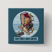 Alles is onder controle Bandicoot One Man Band Vierkante Button 5,1 Cm (Voorkant)