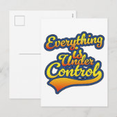 Alles is onder controle feestdagenkaart (Voorkant / Achterkant)