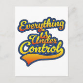 Alles is onder controle feestdagenkaart (Voorkant)