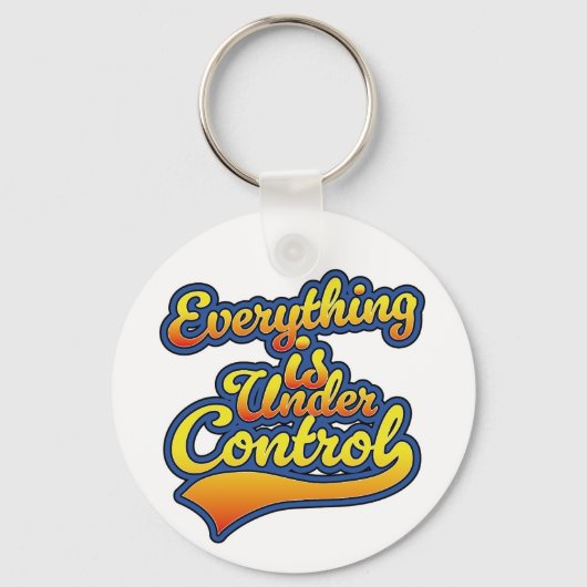Alles is onder controle sleutelhanger (Achterkant)