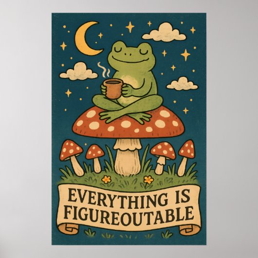 Alles is Oplosbaar Kikker Poster (Voorkant)