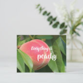 Alles is perachy / / / peach briefkaart (Staand voorkant)