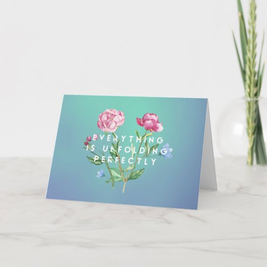 Alles is perfect opklapbaar ~ Folded Card Feestdagen Kaart (Voorkant)