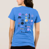 Alles is piksblauw Tri-Blend shirt (Achterkant)