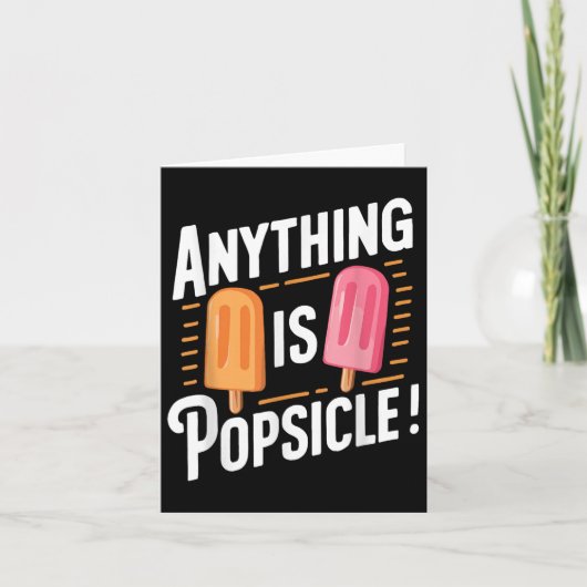Alles is Popsicle Cool Summer Ice Cream Pattern Kaart (Voorkant)