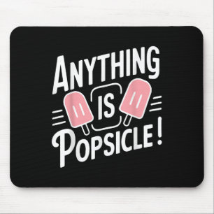 Alles is Popsicle Cool Summer Ice Cream Pattern Muismat