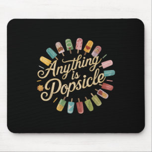 Alles is Popsicle Cool Summer Ice Cream Pattern Muismat