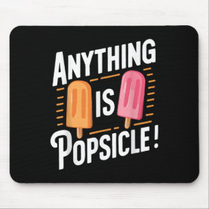Alles is Popsicle Cool Summer Ice Cream Pattern Muismat