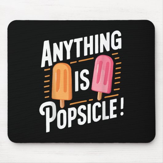 Alles is Popsicle Cool Summer Ice Cream Pattern Muismat (Voorkant)