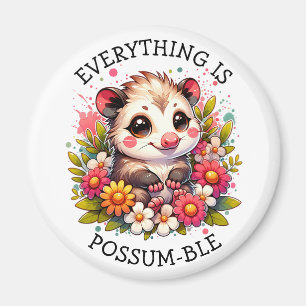 Alles is possum-ble   Inspirerend woordspeling Magneet