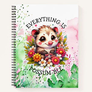 Alles is possum-ble Inspirerend woordspeling Notitieboek