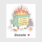 Alles is prachtig vinyl Sticker (Vel)