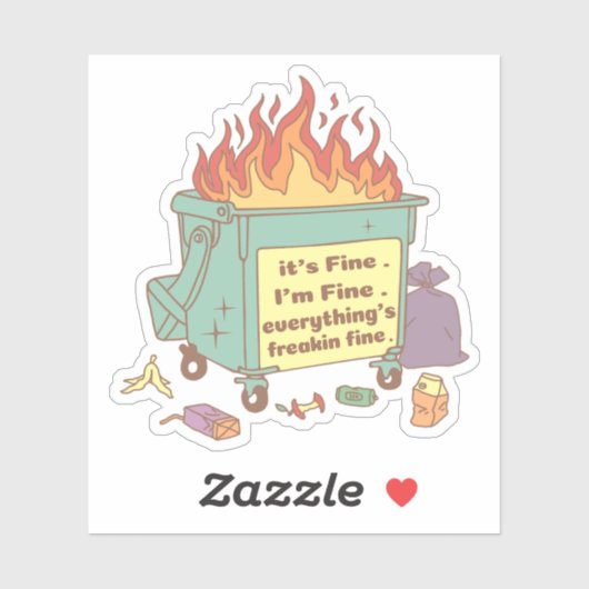 Alles is prachtig vinyl Sticker (Vel)