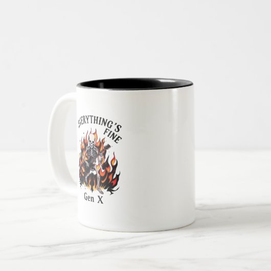 Alles is prima Gen X Mok (Voorkant links)