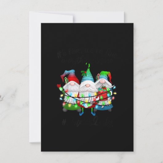 Alles is prima in de zin van mooie kerstavond kaart (Voorkant)