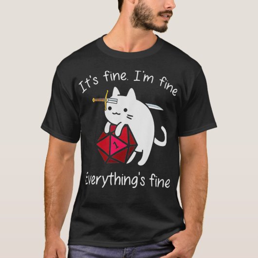 Alles is prima kattendoek. t-shirt (Voorkant)