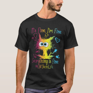 Alles is prima kleurrijk t-shirt