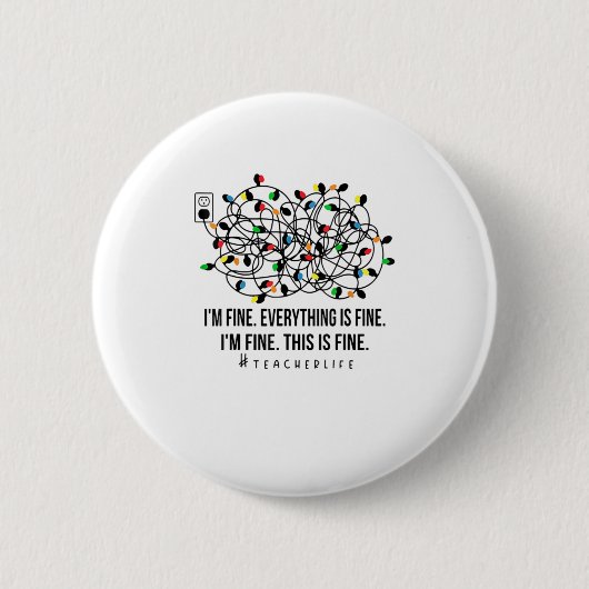 Alles is prima Lif. Ronde Button 5,7 Cm (Voorkant)