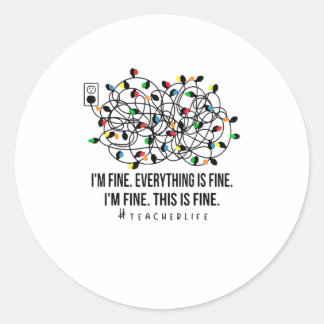 Alles is prima Lif. Ronde Sticker