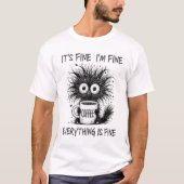 Alles is prima Mannen basis T-shirt (Voorkant)