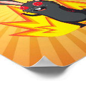 Alles is prima meme met zwart konijn poster (Hoek)