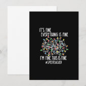 Alles is prima met kerstlampjes.  kaart (Voorkant / Achterkant)