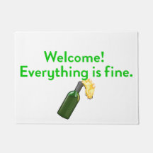 Alles is prima Molotov Cocktail Doormat